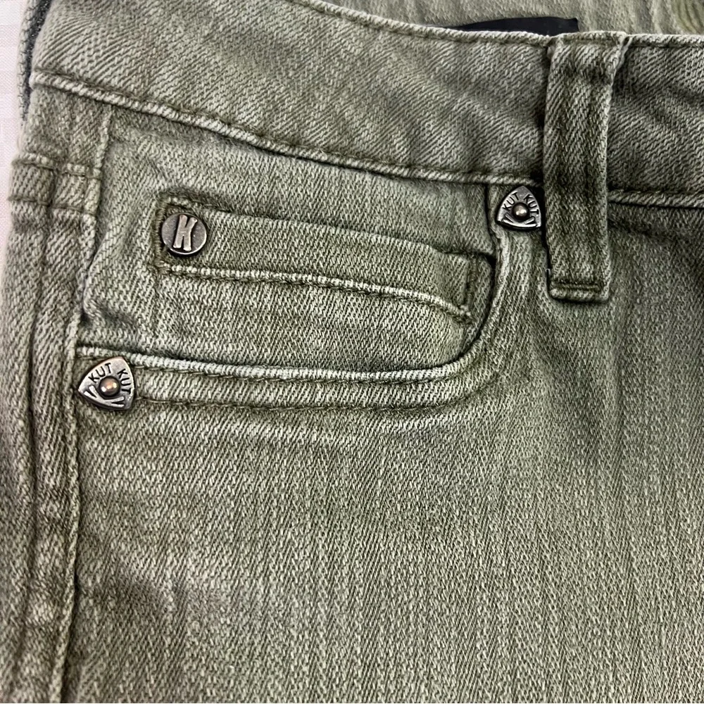 Kut From The Kloth Green Skinny Jeans Pants Women's 6 Diana Skinny‎ Stretch